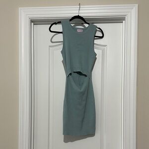 Pink Lily Sleeveless Blue Mini Dress